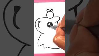 Bichinho fofo drawing capybara desenhoskawaii desenhoparadesenhar capivara kawaii animals dy [upl. by Wynne]