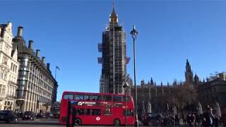 Big Ben Scaffolding Westminster London December 1 2017 [upl. by Yaned]