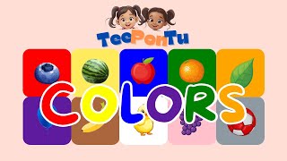 Learn the Colors  Colors Song with Fruits and Vegetables  Preschoolers and Toddlers [upl. by Atteoj]