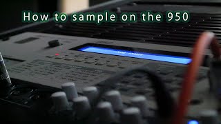 How to Sample on the 1988 AKAI S950 12bit Sampler [upl. by Suryt292]