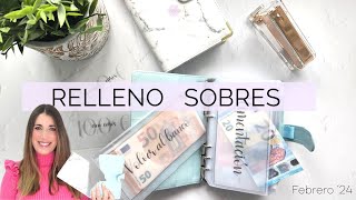 💸SISTEMA DE SOBRES💸 Relleno febrero 💰AHORRA MUCHO DINERO💰 [upl. by Larrisa]