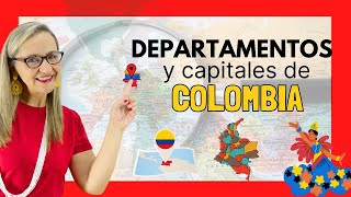 DEPARTAMENTOS y CAPITALES de Colombia [upl. by Mcnutt]