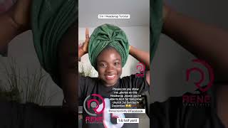 Quick Turban Gele Headwrap for beginners tutorial headwrap tutorial [upl. by Idnas]