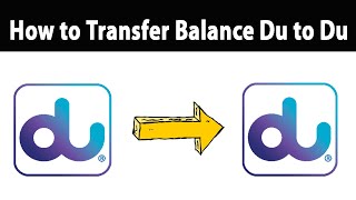 How to Transfer Balance from du to du  du to du Balance Transfer Code [upl. by Oster229]