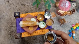 How to make Masala dosa in Miniature kitchen  Miniature Food 21  Funny Mini Cooking [upl. by Spike]