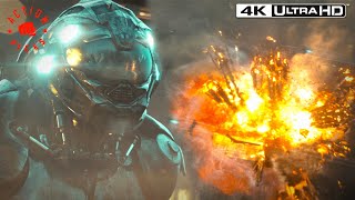 Aliens VS Humans Final Battle Scene  Battleship 4k [upl. by Emolas]