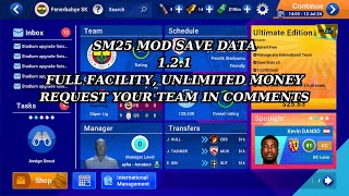 SM 25 mod save data v 121 FULL FACILITY  UNLIMITED MONEY 2 [upl. by Iana]