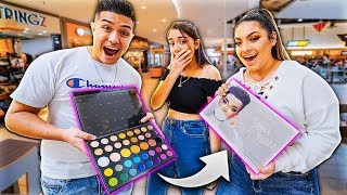 GIVING STRANGERS JAMES CHARLES PALETTE FOR CHRISTMAS [upl. by Filmer639]