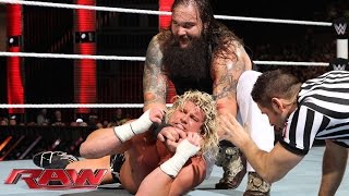 Dolph Ziggler vs Bray Wyatt Raw February 9 2015 [upl. by Ahoufe247]