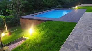 Intex Ultra Frame Pool underground 732x366x132 Amazing result [upl. by Oned]