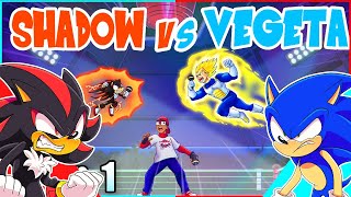 Sonic amp Shadow REACT To Shadow Vs Vegeta  Cartoon Beatbox Battles [upl. by Evelc917]