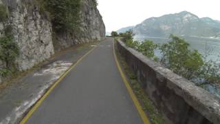 Ciclopedonale TolineVello cycling path Lago dIseo Italy Reopened now July 2013 Full HD video [upl. by Lotsyrk]