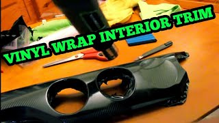 How to Vinyl Wrap Interior Trim  Step by Step  EASY [upl. by Walkling]