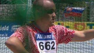 Mens club throw F51  final  2016 IPC Athletics European Championships Grosseto [upl. by Sabella]