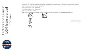 Factors and Primes LCM from worded Problem Grade 3  OnMaths GCSE Maths Revision [upl. by Pete637]