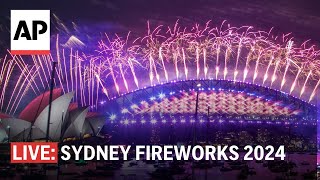 Sydney fireworks 2024 Watch Australia ring in the New Year [upl. by Wang]