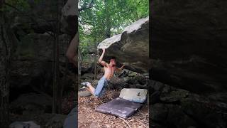 AWESOME ROOF CLIMBING 😍 Vitruvian man 7A Bouldering in chironico 🇨🇭 rockclimbing boulder [upl. by Geri]