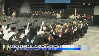 APS announces 2024 high school commencement dates [upl. by Peonir]