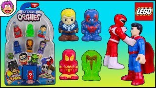 Marvel Ooshies Series 3 7 Pack Opening  Imaginext Superman battles Power Rangers Marvel Blind Bags [upl. by Essilec]