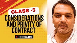 CONTRACT CLASS5 CONSIDERATION AND PRIVITY OF CONTRACT [upl. by Nilatak]