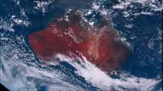 Australia View From Himawari8 Satellite 6 Day HD Timelapse [upl. by Warila]