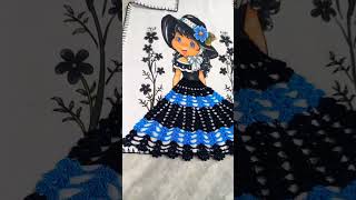 Bonequinha naty preto e azul turquesa [upl. by Litta]