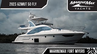 The 2023 Azimut 50 Fly Is Absoluletly Stunning Now Available At MarineMax Fort Myers [upl. by Analiese]