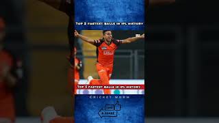 Top 5 fastest balls in ipl history  anrich nortje  Dale Steyn  umran Malik  cricketfacts [upl. by Ilke612]