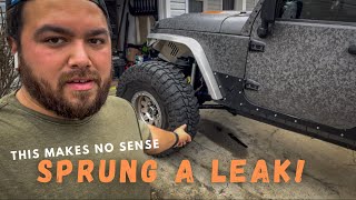 How does this even happen Replacing the oil pan gasket on a Jeep JKU [upl. by Lairbag]