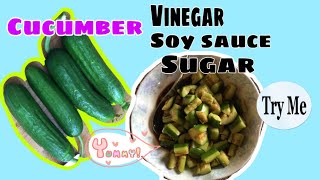 Cucumber with Soy Sauce Vinegar and Sugar [upl. by Annehs]