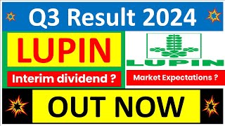 LUPIN Q3 results 2024  LUPIN results today  LUPIN Share News  LUPIN Share latest news today [upl. by Cassie]