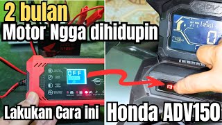 mengatasi aki motor Honda ADV150 tekor indikator aki motor menyala [upl. by Bussy]