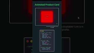 Animated product card webdevelopment css [upl. by Akciret200]