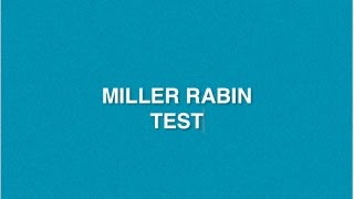 Miller Rabin Primality Test  With Solved Example Cryptography And Network Security [upl. by Nil]