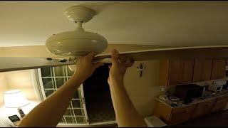 Changing the Ceiling Fan in the Dining Room 8122024 [upl. by Bibbie111]