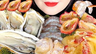 돌멍게 벚굴 생새우회 전복회 나바먹방 FALSE SEA SQUIRT DENSELY LAMELLATED OYSTER RAW SHRIMP 海老の刺身 カラスボヤ ASMR MUKBANG [upl. by Alemac44]