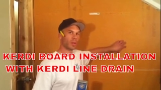 KerdiBoard and KerdiLine Installation Kerdi Coach Episode 5 [upl. by Anrapa]