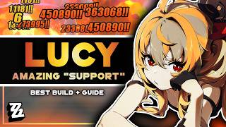 The BEST Lucy Guide  for MainDPS amp Support Best Weapons Disk Drives Teams  Zenless Zone Zero [upl. by Pahl]