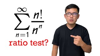 how to use the ratio test for the series of nnn [upl. by Corbet575]