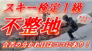 【SAJ】スキー検定1級の不整地小回りを攻略！コブが苦手な人はとにかく必見です！ [upl. by Beaulieu123]