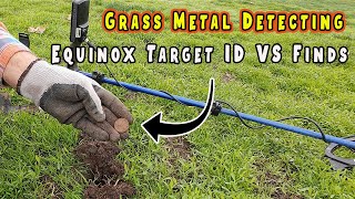 Minelab Equinox 800 Metal Detector Target ID VDIs vs Finds [upl. by Adnohs]