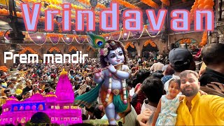 Vrindavan Tour Radhe Radhe😍 Banke Bihari Mandir  Prem Mandir Jammu two Mathura journey [upl. by Llimaj]