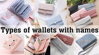 Types of wallets with namesTHE TRENDY GIRL [upl. by Yam]