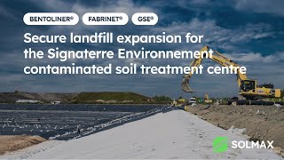 Secure landfill expansion for the Signaterre Environnement contaminated soil treatment centre [upl. by Ordnagela]