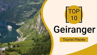 Top 10 Best Tourist Places to Visit in Geiranger  Norway  English [upl. by Aicilaanna]