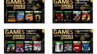 All Games with Gold Xbox One i 360 2016 [upl. by Sairu]