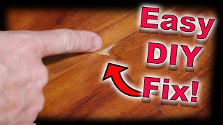 FIX YOUR FLOOR  Repair Engineered Wood Floor  Flix Chips and Waterproof It [upl. by Star885]