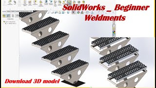 ⚡ Mastering Weldments with SOLIDWORKS StepbyStep [upl. by Narcis]