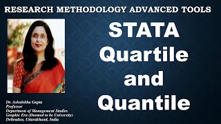 17 STATA Quartile and Quantile dataanalysisQuartilequantilestataSTATA [upl. by Collayer]