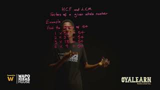 JSS1  Mathematics  HCF and LCM  Factors of a whole number  2 [upl. by Delacourt172]